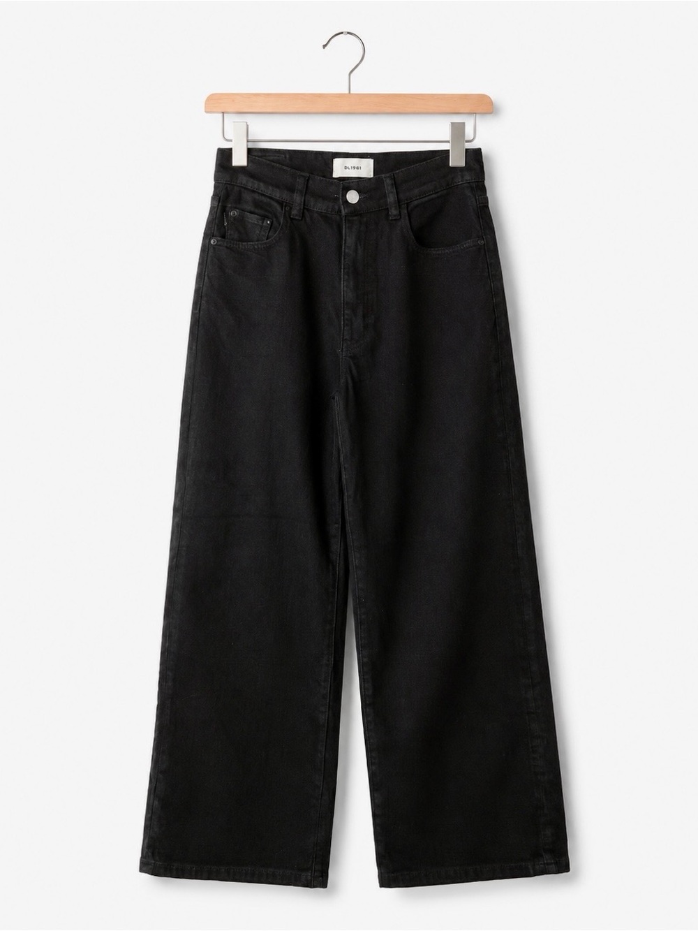 DL1961 Hepburn Wide Leg Jeans Black Size 24
